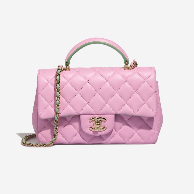 Chanel Timeless MiniRectangular Pink-Green 2F S | Sell your designer bag on Saclab.com