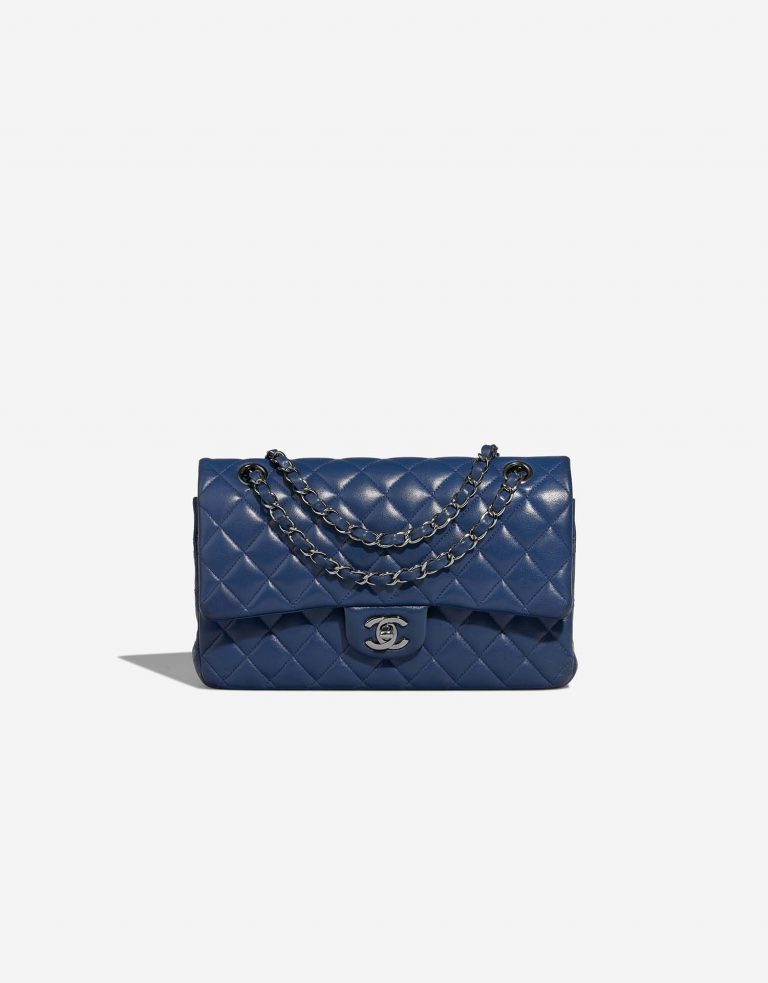 Chanel Timeless Medium Lamb Blue Front | Sell your designer bag