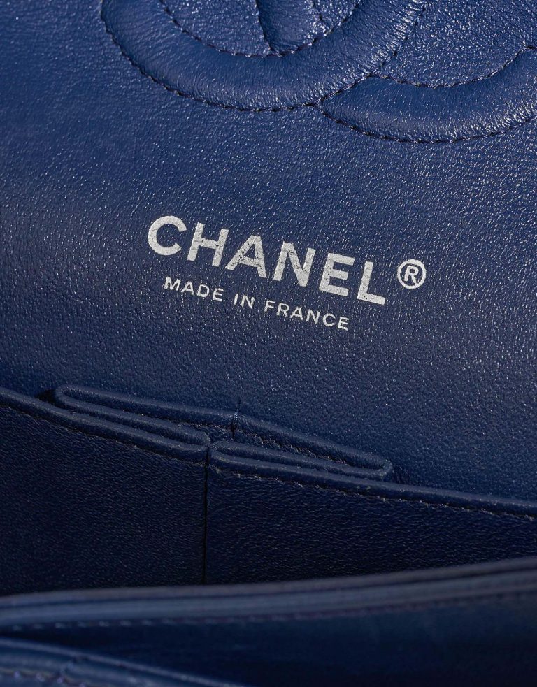 Chanel Timeless Medium Lamb Blue Logo | Sell your designer bag