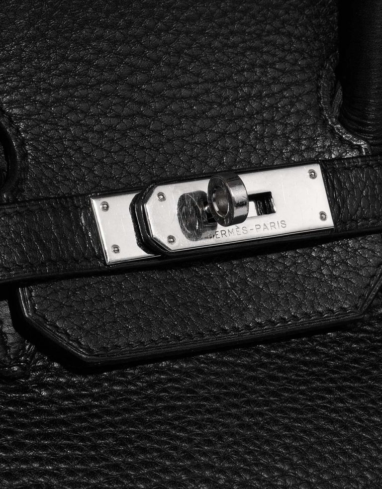 Hermès Birkin 35 Black Closing System  | Sell your designer bag on Saclab.com