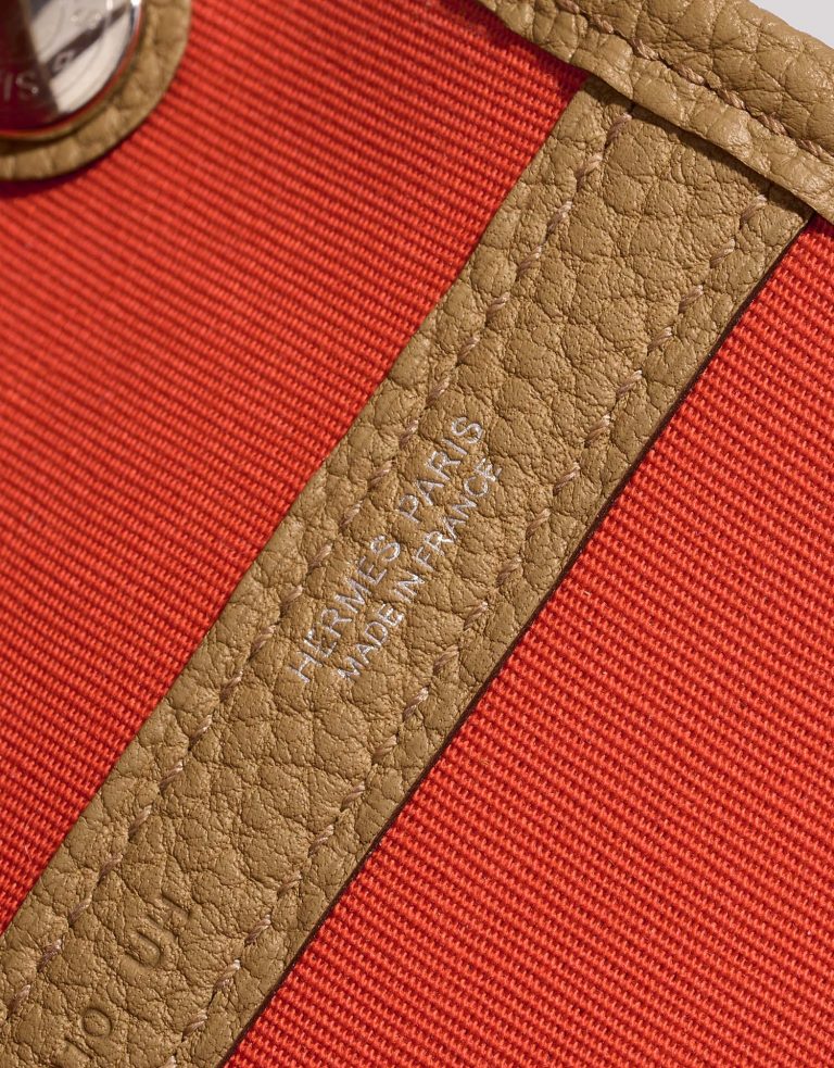 Hermès GardenParty 36 cuivre-orangeMécano-biscuit Logo  | Sell your designer bag on Saclab.com
