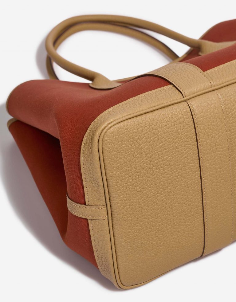 Hermès GardenParty 36 cuivre-orangeMécano-biscuit signs of wear | Sell your designer bag on Saclab.com