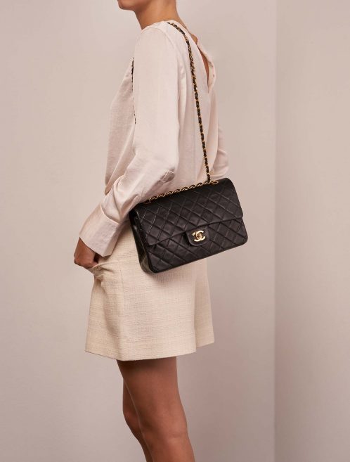 Chanel Timeless Medium Black Sizes Worn | Sell your designer bag on Saclab.com
