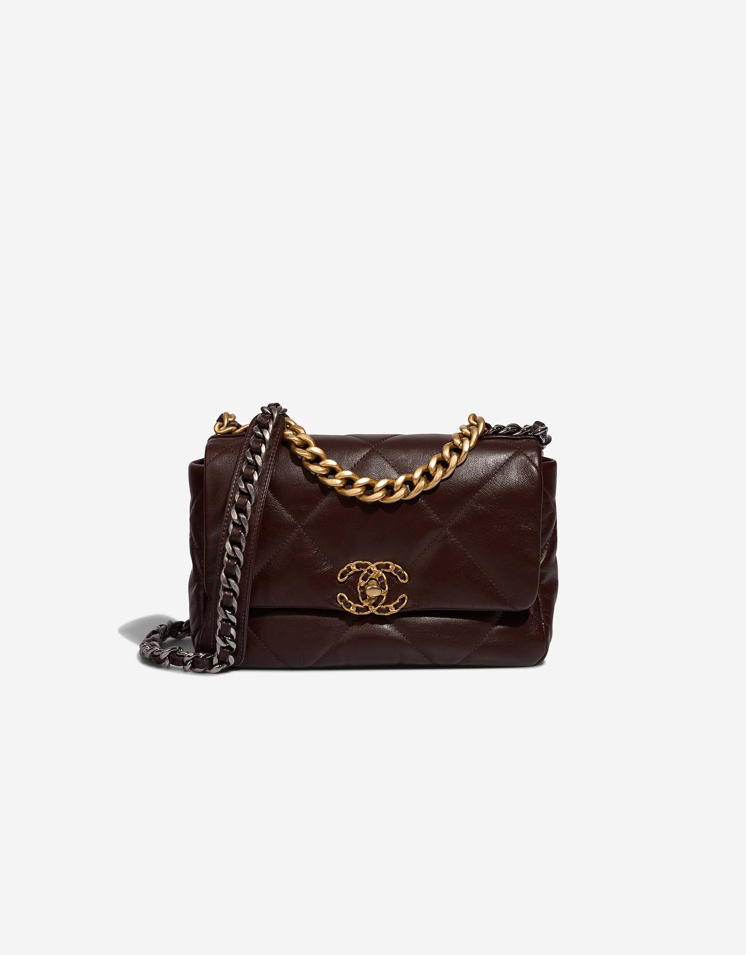 Chanel 19 Flap Bag Lamb Brown | SACLÀB