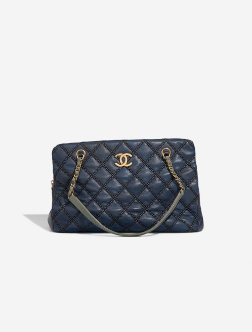 Chanel Shopping Tote Navy Front  | Sell your designer bag on Saclab.com