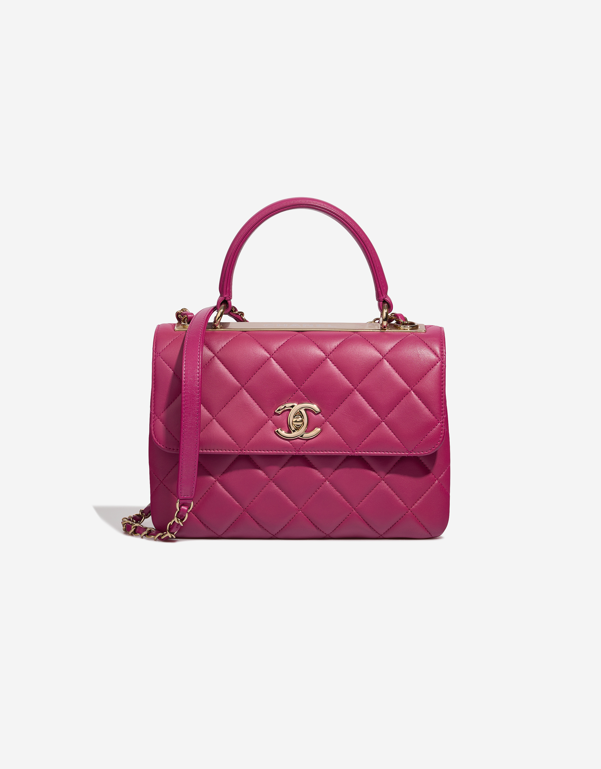Chanel Trendy CC Medium Lamb Berry Pink | SACLÀB
