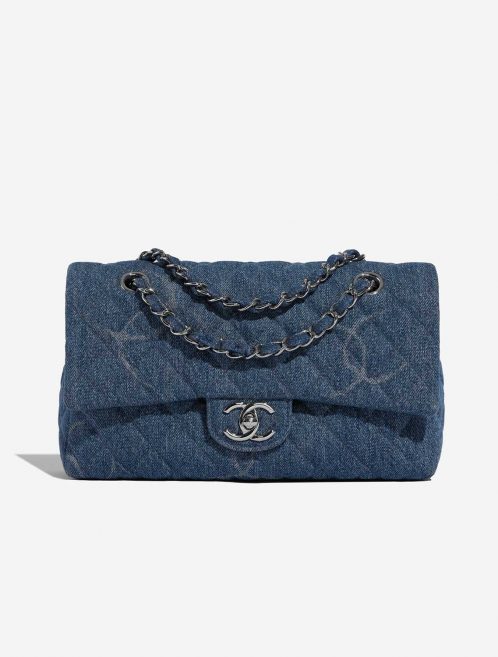 Chanel Timeless Medium Blue Front  | Sell your designer bag on Saclab.com