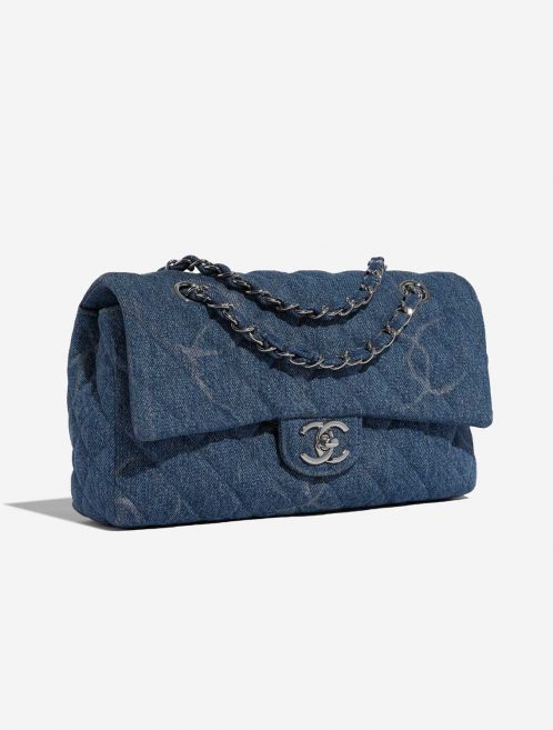 Chanel Timeless Medium Blue Side Front  | Sell your designer bag on Saclab.com
