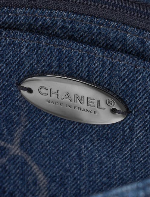 Chanel Timeless Medium Blue Logo  | Sell your designer bag on Saclab.com