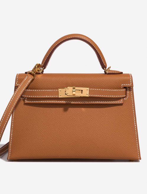 Hermès Kelly Mini Gold Front  | Sell your designer bag on Saclab.com