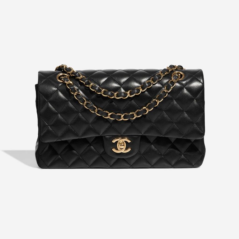 Chanel Timeless Medium Black Front  | Sell your designer bag on Saclab.com