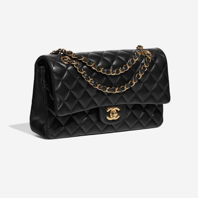 Chanel Timeless Medium Black Side Front  | Sell your designer bag on Saclab.com