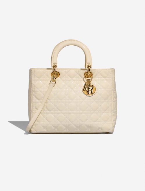 Dior Lady Large White Front  | Sell your designer bag on Saclab.com
