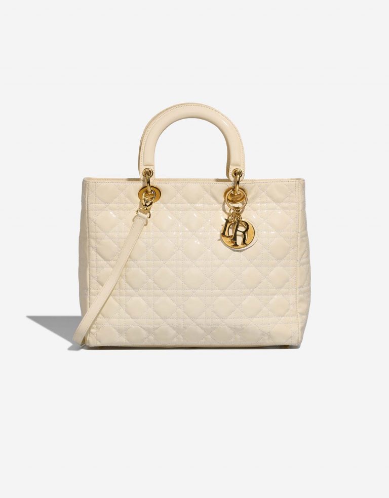 Dior Lady Large White Front  | Sell your designer bag on Saclab.com