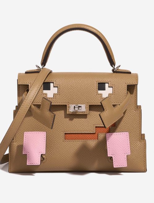Hermès Kelly DollPicto Chai-Mauve-TerreBattue-Celeste Front  | Sell your designer bag on Saclab.com