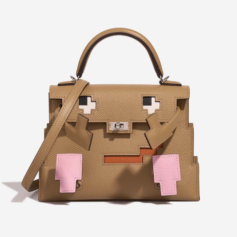 Hermès Kelly DollPicto Chai-Mauve-TerreBattue-Celeste Front  | Sell your designer bag on Saclab.com