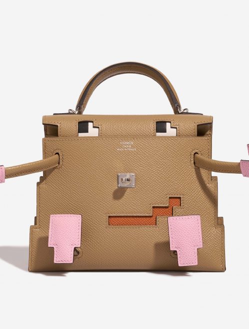 Hermès Kelly DollPicto Chai-Mauve-TerreBattue-Celeste Front Open | Sell your designer bag on Saclab.com