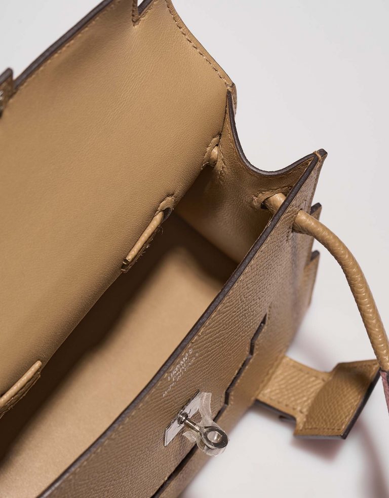 Hermès Kelly DollPicto Chai-Mauve-TerreBattue-Celeste Inside  | Sell your designer bag on Saclab.com