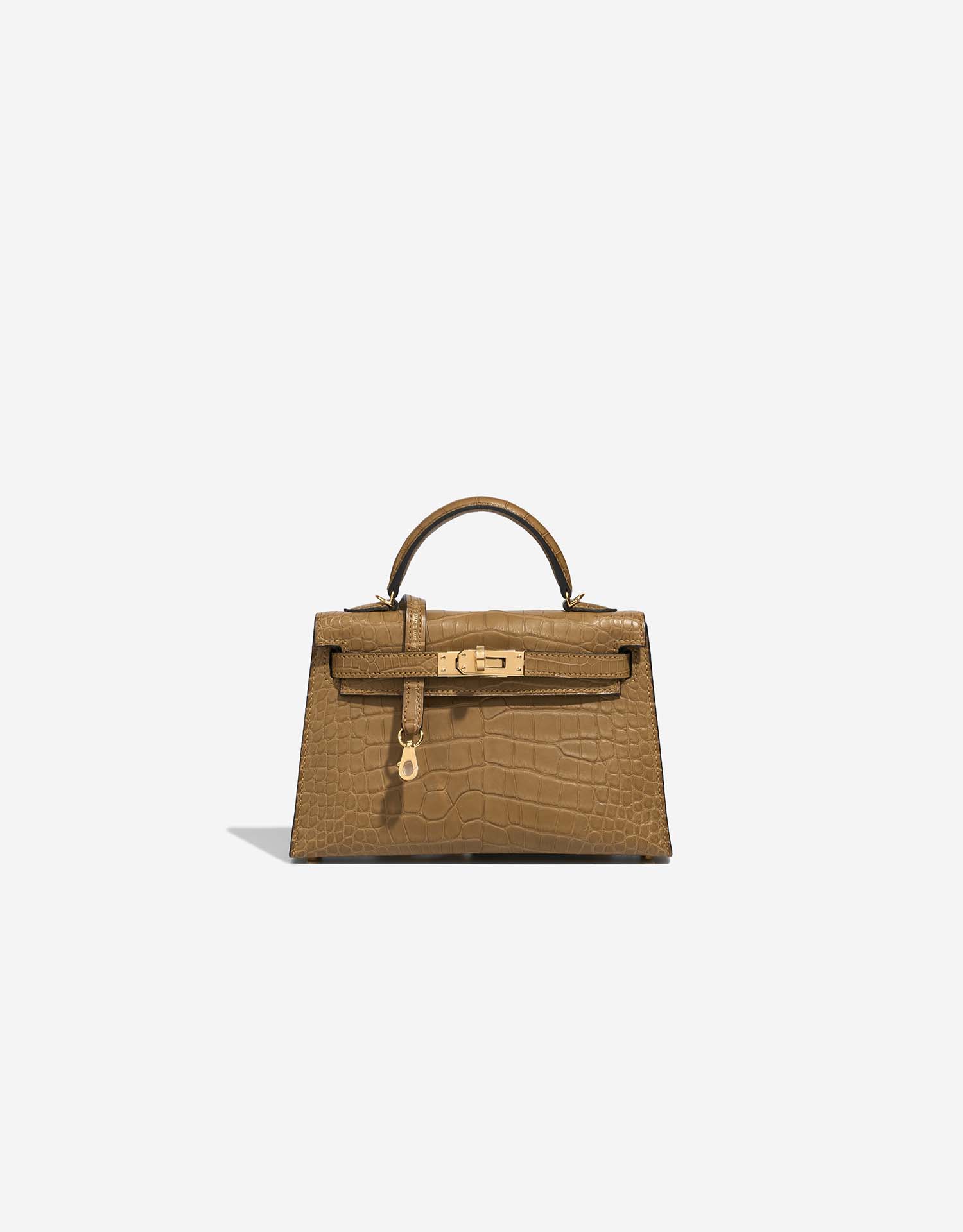 Hermès Kelly Mini Matte Alligator Kraft SACLÀB