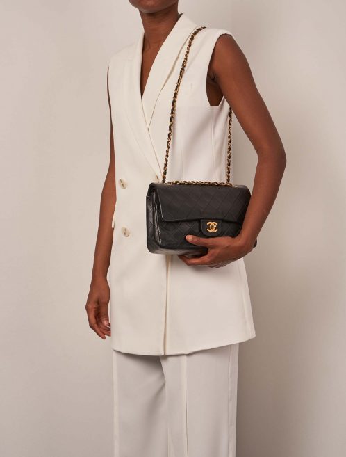 Chanel Timeless Medium Black Sizes Worn | Sell your designer bag on Saclab.com