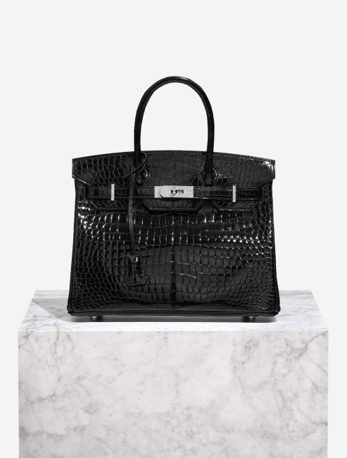 Hermès Birkin 30 Black Front  | Sell your designer bag on Saclab.com