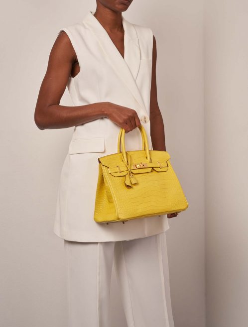 Hermès Birkin 30 Mimosa Sizes Worn | Sell your designer bag on Saclab.com