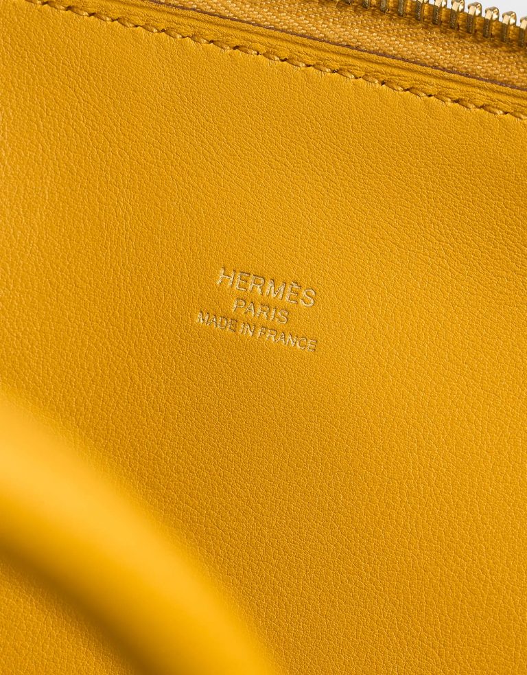 Hermès Bolide 31 JauneAmbre Logo  | Sell your designer bag on Saclab.com