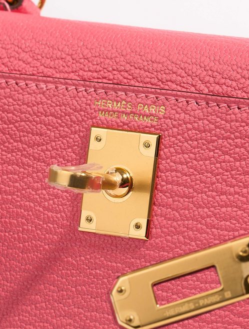 Hermès Kelly Mini RoseAzalée Logo  | Sell your designer bag on Saclab.com