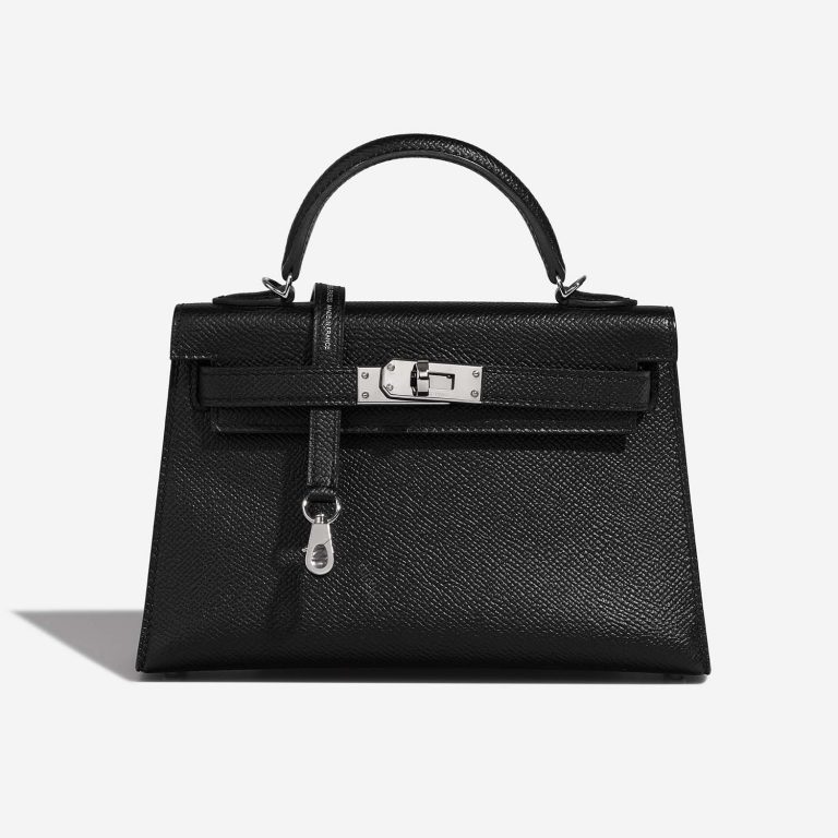 Hermès Kelly Mini Black Front  | Sell your designer bag on Saclab.com