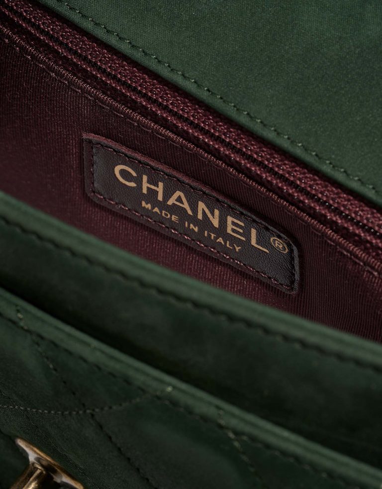 Chanel Timeless Small EmeraldGreen Logo  | Sell your designer bag on Saclab.com