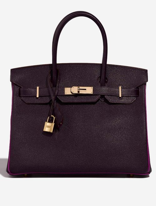 Hermès Birkin 30 Raisin-RosePourpre Front  | Sell your designer bag on Saclab.com