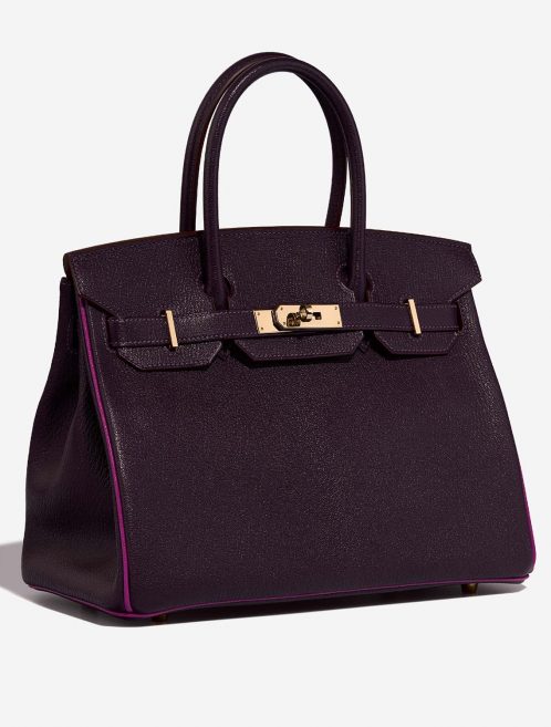 Hermès Birkin 30 Raisin-RosePourpre Side Front  | Sell your designer bag on Saclab.com