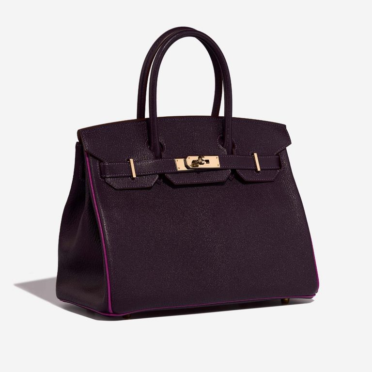 Hermès Birkin 30 Raisin-RosePourpre Side Front  | Sell your designer bag on Saclab.com