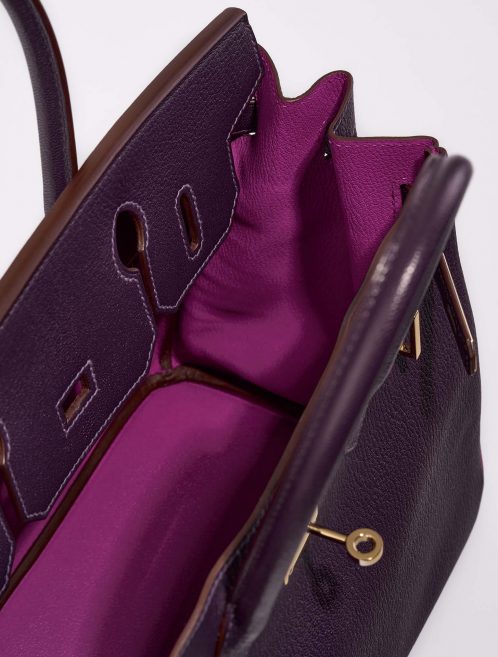 Hermès Birkin 30 Raisin-RosePourpre Inside  | Sell your designer bag on Saclab.com