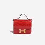 Pre-owned Hermès bag Constance 18 Alligator Rouge de Coeur Red | Sell your designer bag on Saclab.com