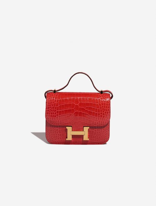 Pre-owned Hermès bag Constance 18 Alligator Rouge de Coeur Red | Sell your designer bag on Saclab.com