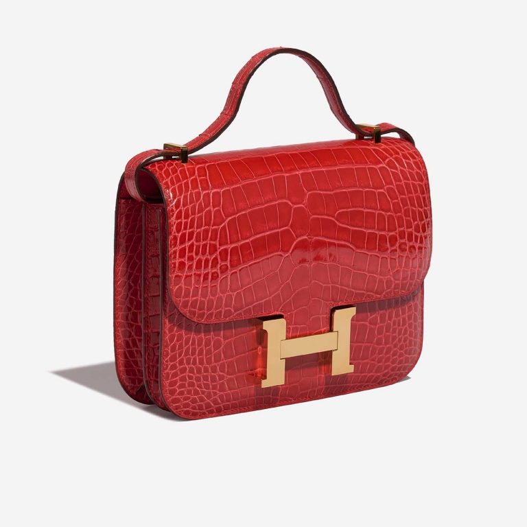 Hermès Constance 18 RougeDeCoeur 6SF S | Sell your designer bag on Saclab.com