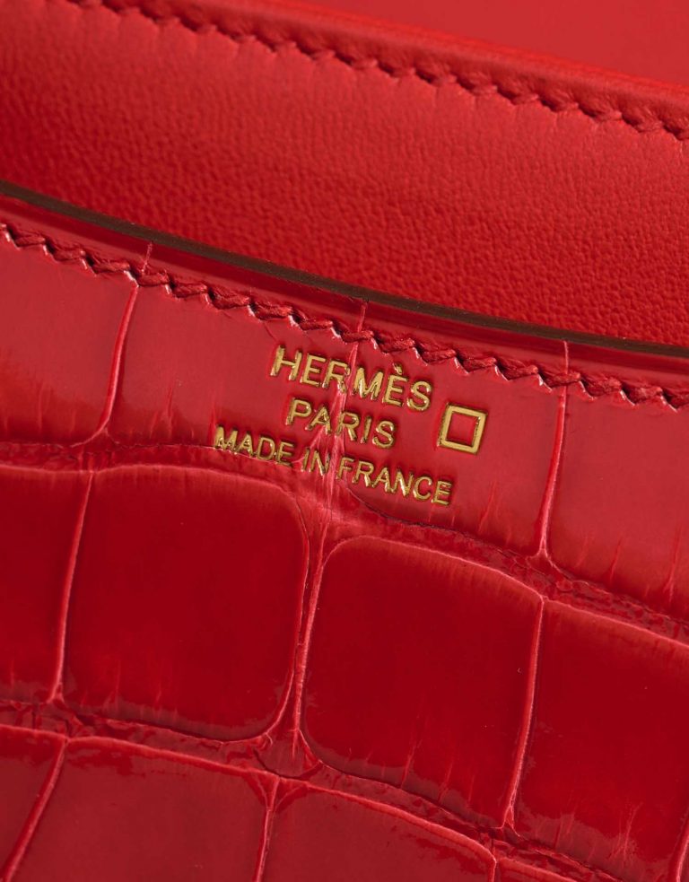 Hermès Constance 18 RougeDeCoeur Logo  | Sell your designer bag on Saclab.com