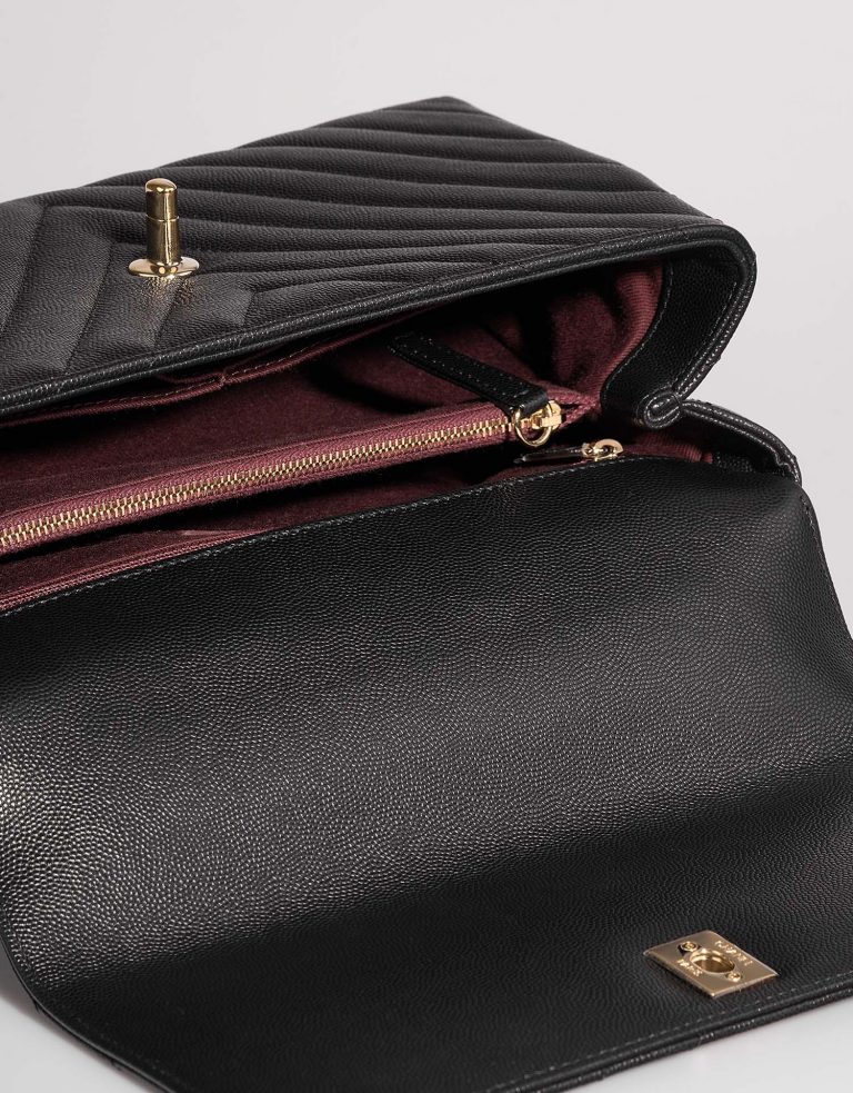 Chanel TimelessHandle Medium Black Inside  | Sell your designer bag on Saclab.com