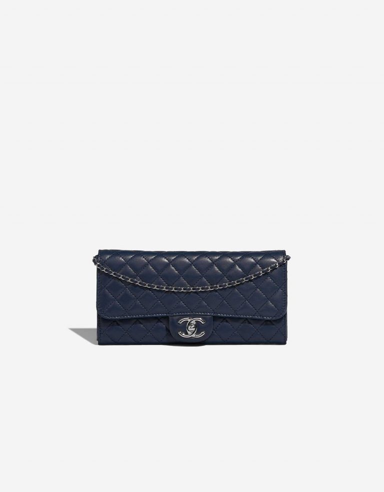 Pre-owned Chanel bag Timeless Medium Lamb Dark Blue Blue | Sell your designer bag on Saclab.com