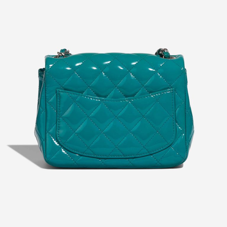 Chanel Timeless MiniSquare Turquoise 5B S | Sell your designer bag on Saclab.com