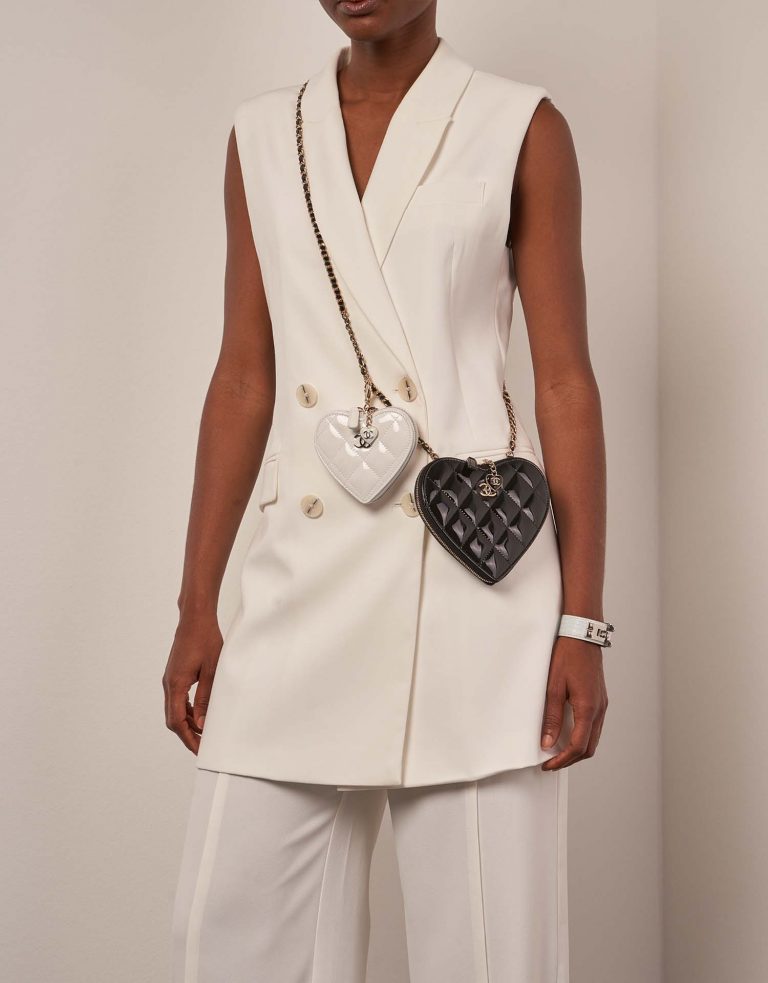 Chanel ClutchWithChain Black-White Front  | Sell your designer bag on Saclab.com