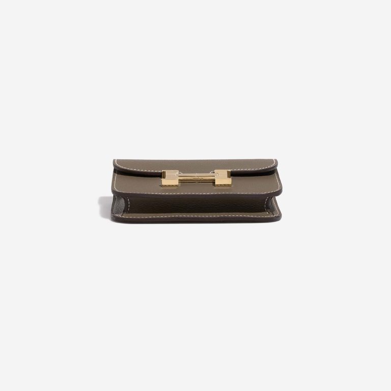 Hermès ConstanceSlimWallet Etoupe Bottom  | Sell your designer bag on Saclab.com
