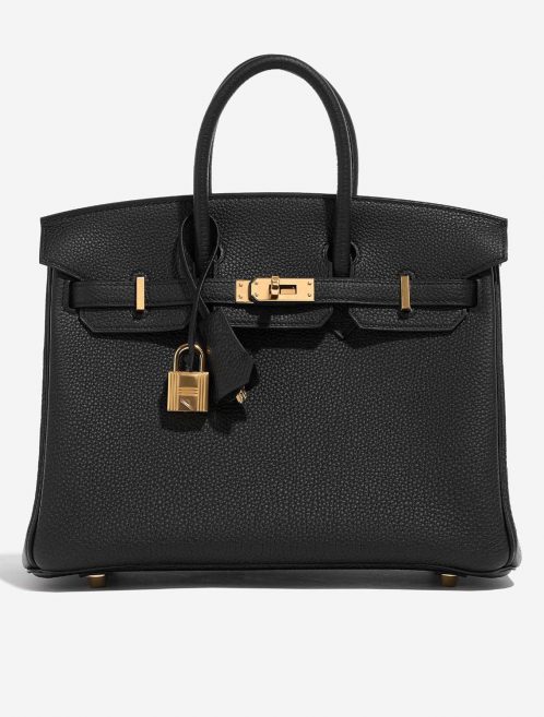 Hermès Birkin 25 Black Front  | Sell your designer bag on Saclab.com