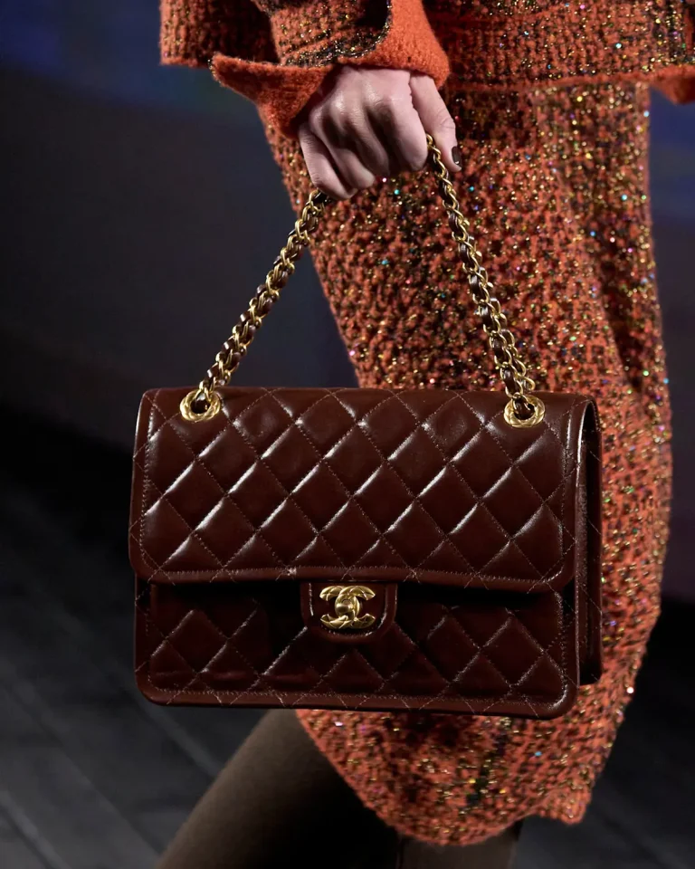 Fall/Winter 2024 Dark Red Chanel Timeless. Image: Launchmetrics Spotlight