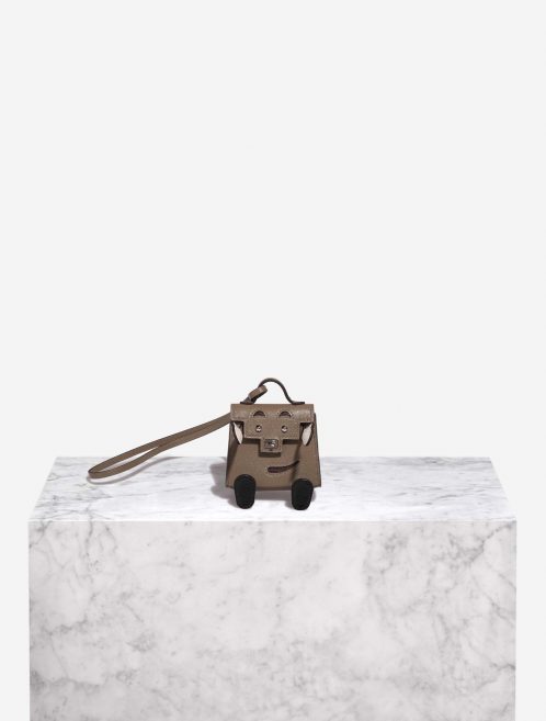 Hermès Kelly Doll Bag Charm Swift Étoupe Front | Sell your designer bag