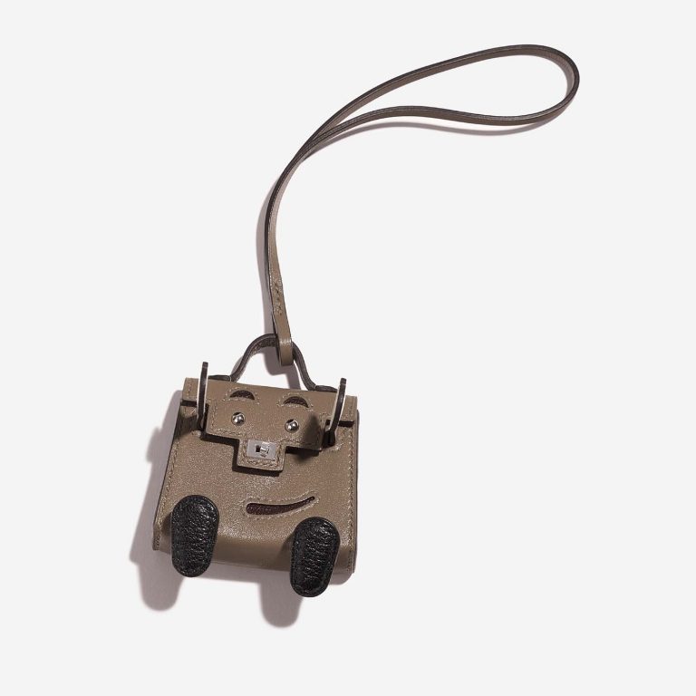 Hermès Kelly Doll Bag Charm Swift Étoupe Front | Sell your designer bag