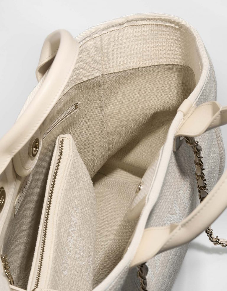 Chanel Deauville Small Cream Inside  | Sell your designer bag on Saclab.com