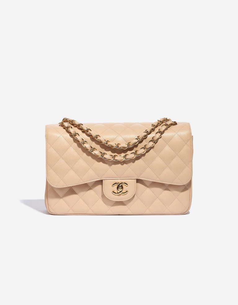 Chanel Timeless Jumbo Beige Front  | Sell your designer bag on Saclab.com