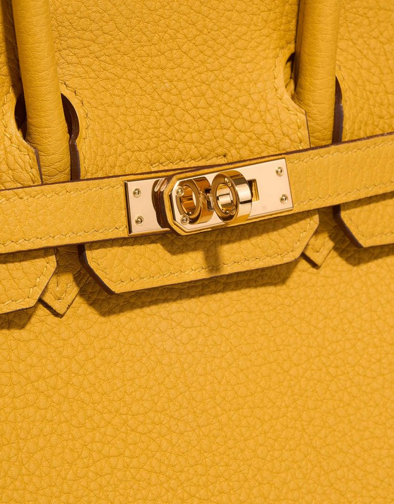 Hermès Birkin 25 JauneAmbre Closing System  | Sell your designer bag on Saclab.com